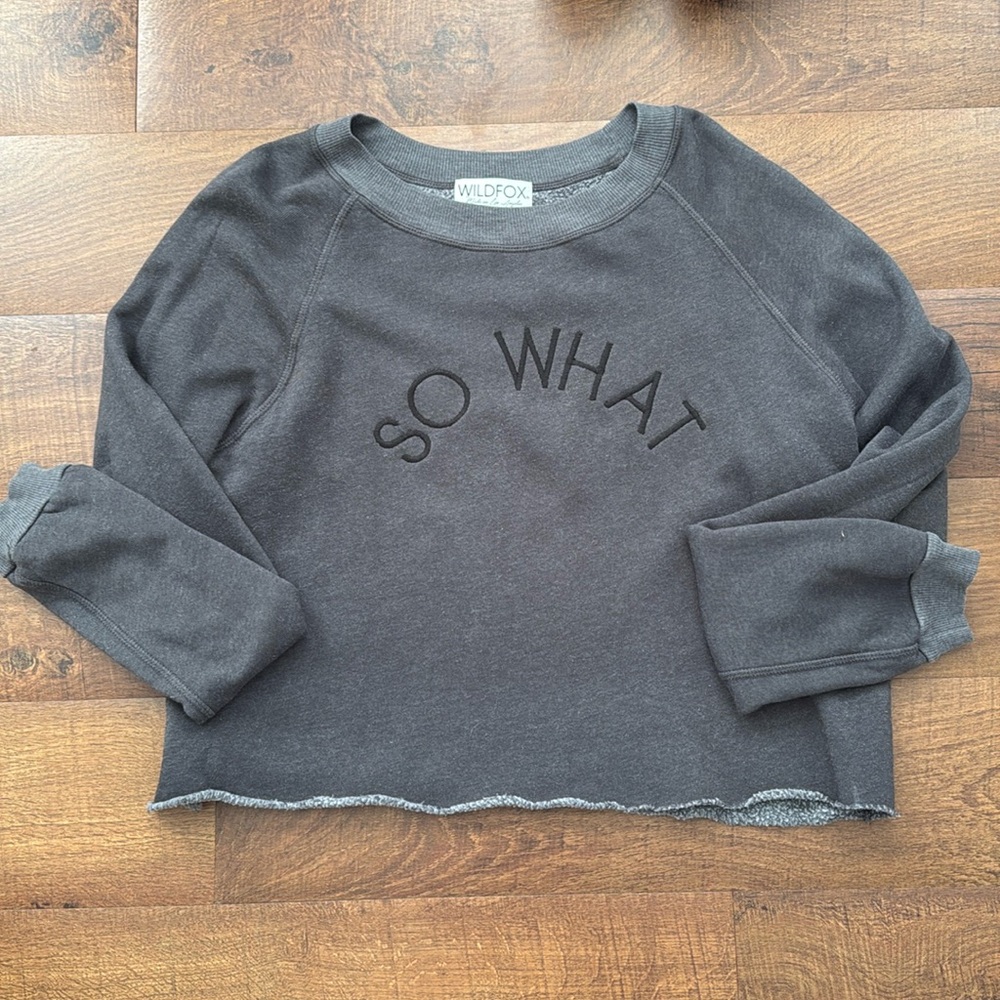 Wildfox “SO WHAT” sweatshirt